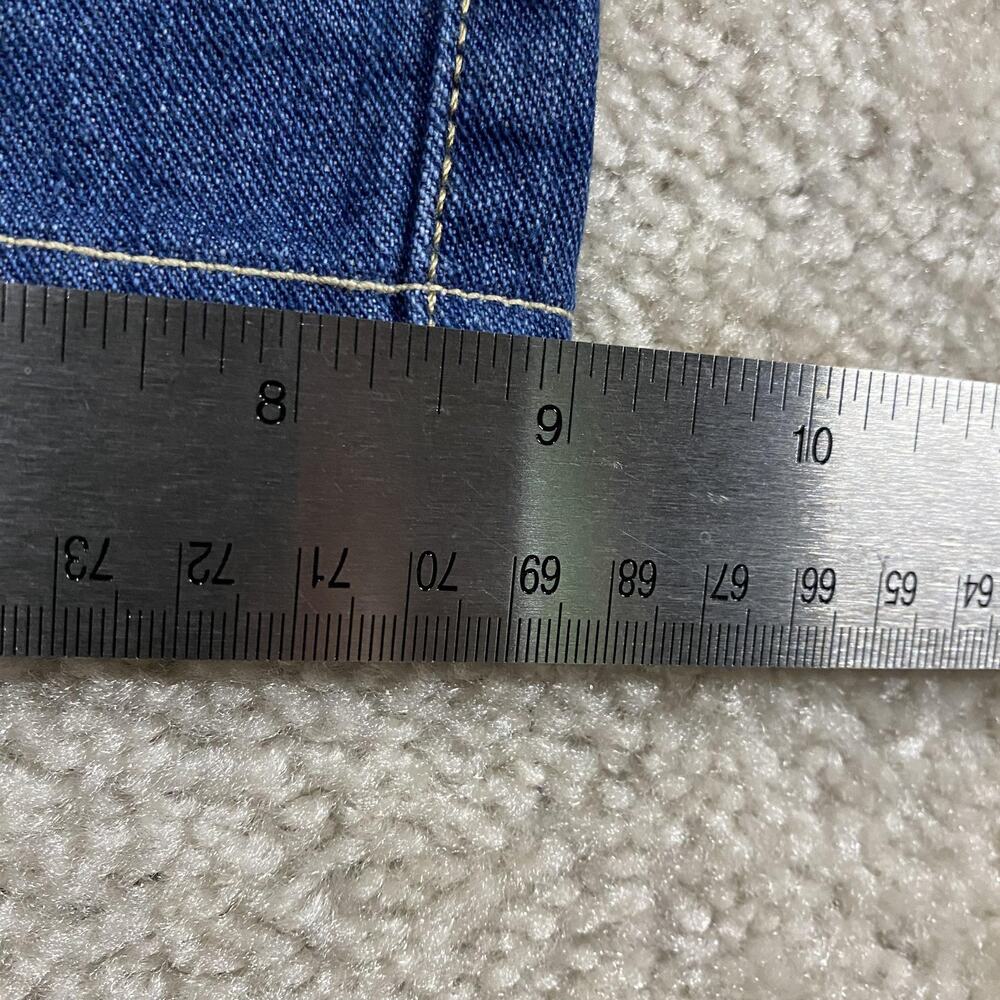 Ermenegildo Zegna Jeans Mens 36x32 Blue Regular Straight Leg Denim Made Italy - Picture 9 of 10
